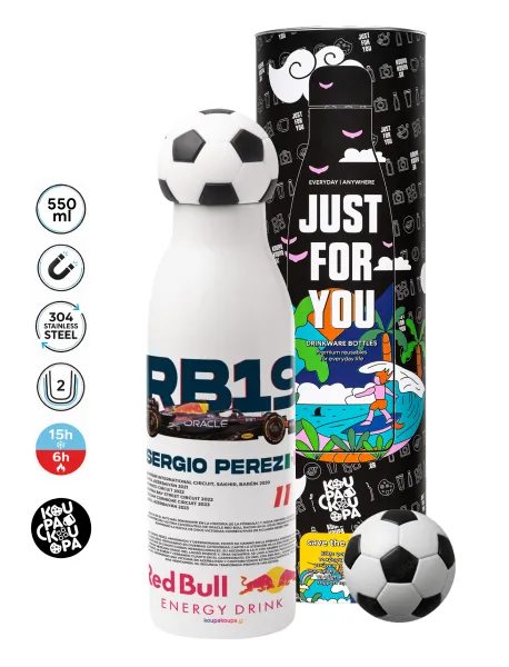 Redbull Sergio Perezi — Soccer Metal mug thermos, double wall, 550ml