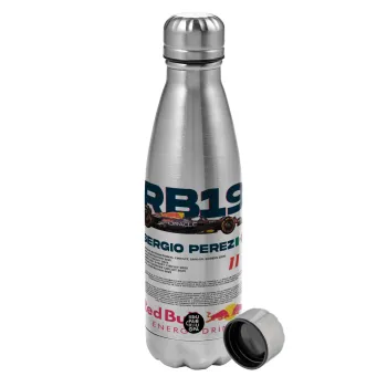 Redbull Sergio Perezi, Metallic water bottle, stainless steel, 750ml