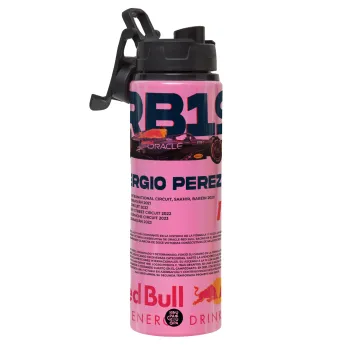 Redbull Sergio Perezi, Μεταλλικό παγούρι νερού με καπάκι ασφαλείας, αλουμινίου 850ml