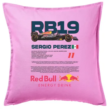 Redbull Sergio Perezi, Sofa cushion Pink 50x50cm includes filling