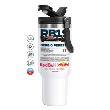 Redbull Sergio Perezi, Mega Stainless steel Tumbler with lid, double wall 1,2L