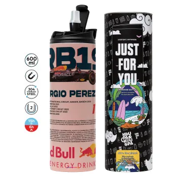 Redbull Sergio Perezi, Tumbler stainless steel PINK 600ml