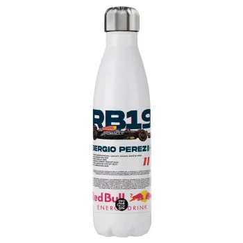 Redbull Sergio Perezi, Μεταλλικό παγούρι θερμός (Stainless steel), διπλού τοιχώματος, 750ml