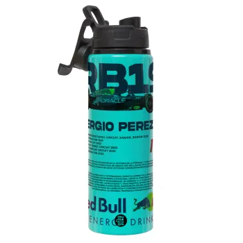 Redbull Sergio Perezi, Μεταλλικό παγούρι νερού με καπάκι ασφαλείας, αλουμινίου 850ml
