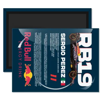 Redbull Sergio Perezi, Ορθογώνιο μαγνητάκι ψυγείου διάστασης 9x6cm