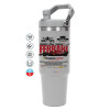 GREY color, 890ml (30oz) stainless Steel Tumbler with Handle