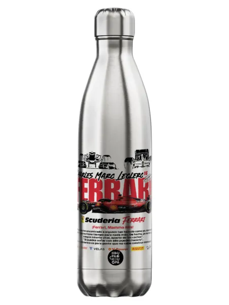 F1 Ferrari — Inox (Stainless steel) hot metal mug, double wall, 750ml