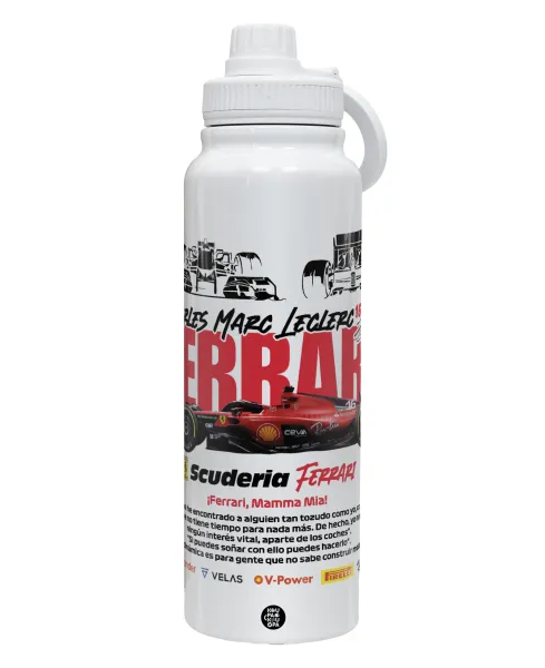 F1 Ferrari — 1L Stainless Steel Thermal Bottle with Phone Holder & Double Wall Insulation