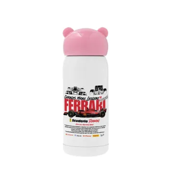 F1 Ferrari, Pink stainless steel thermal flask, 320ml