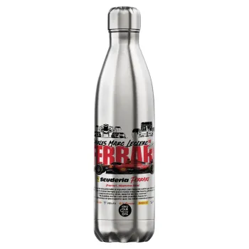 F1 Ferrari, Inox (Stainless steel) hot metal mug, double wall, 750ml