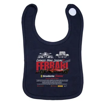 F1 Ferrari, Σαλιάρα με Σκρατς 100% Organic Cotton Μπλε (0-18 months)