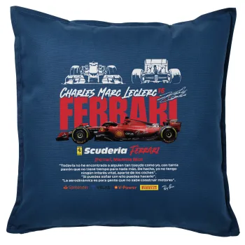 F1 Ferrari, Sofa cushion Blue 50x50cm includes filling