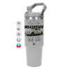 GREY color, 890ml (30oz) stainless Steel Tumbler with Handle
