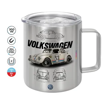 Volkswagen Beetle, Mug Stainless steel double wall 300ml