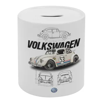 Volkswagen Beetle, Κουμπαράς πορσελάνης με τάπα