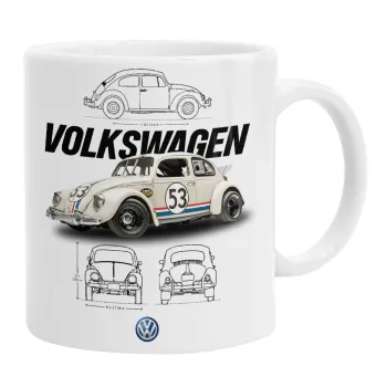 Volkswagen Beetle, Κούπα, κεραμική, 330ml