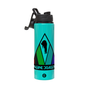 Imagine Dragons, Μεταλλικό παγούρι νερού με καπάκι ασφαλείας, αλουμινίου 850ml