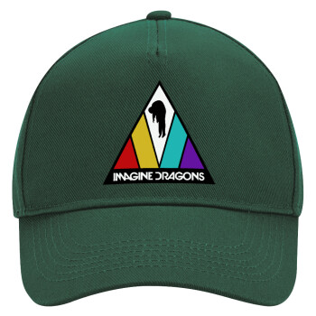 Imagine Dragons, Adult Ultimate Hat GREEN, (100% COTTON DRILL, ADULT, UNISEX, ONE SIZE)