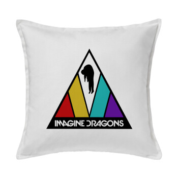 Imagine Dragons, Sofa cushion White 50x50cm includes filling