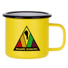 Metallic enamel MATT Yellow cup 360ml