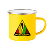 Yellow Enamel Metallic Cup 360ml