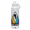 1L Stainless Steel Thermal Bottle with Phone Holder & Double Wall Insulation