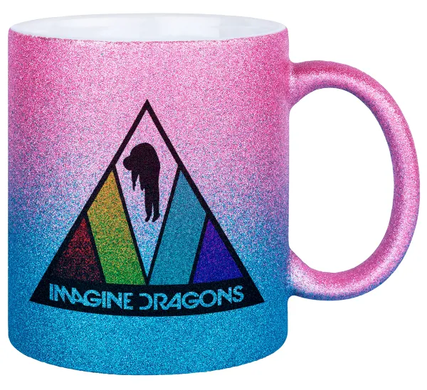 Imagine Dragons — Κούπα Χρυσή/Μπλε Glitter, κεραμική, 330ml