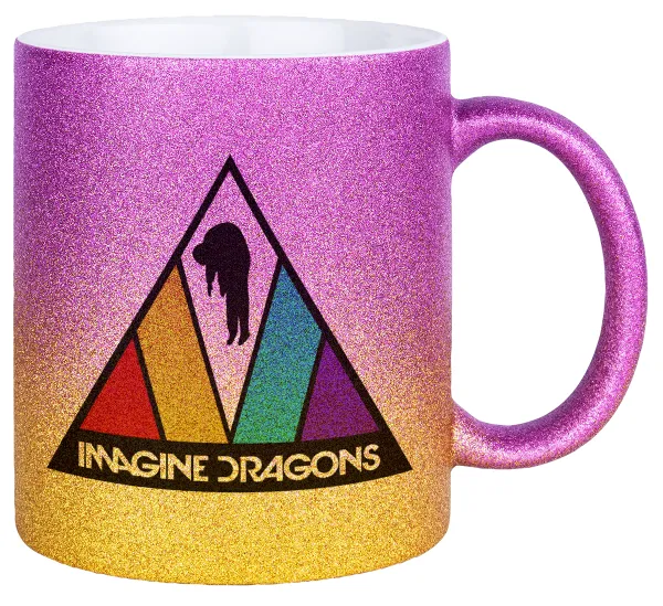 Imagine Dragons — Κούπα Χρυσή/Ροζ Glitter, κεραμική, 330ml