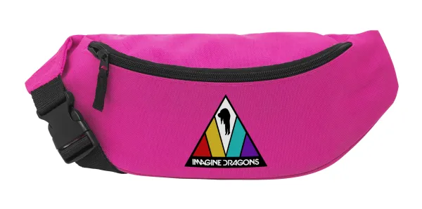 Imagine Dragons — Unisex waist bag (banana) in PINK color with 2 pockets