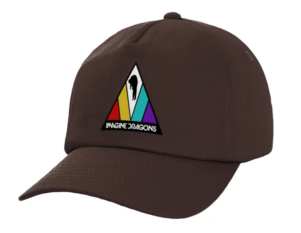 Imagine Dragons — Adult Baseball Cap, 100% Cotton, Chocolate (COTTON, ADULT, UNISEX, ONE SIZE)