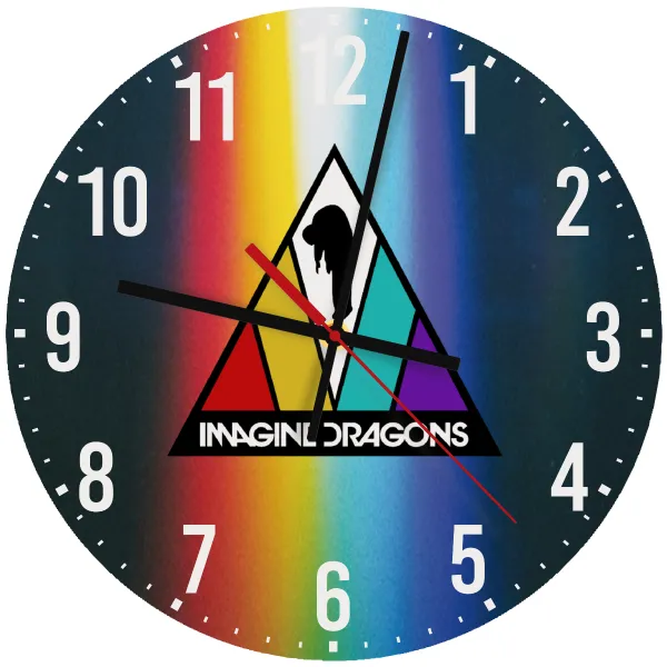 Imagine Dragons — Ρολόι τοίχου ξύλινο 30cm