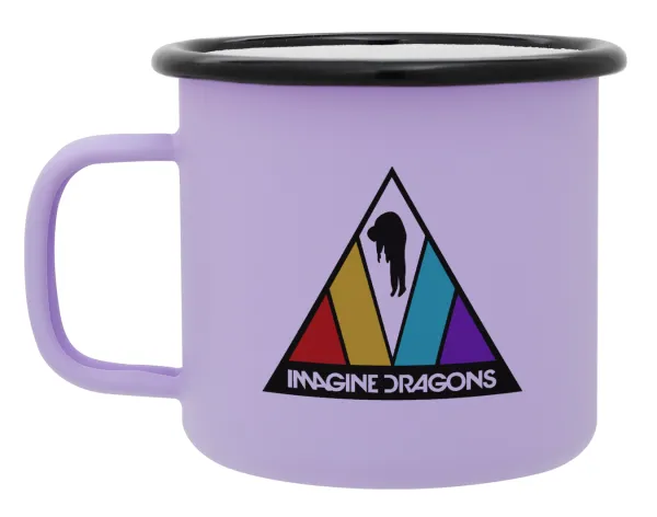 Imagine Dragons — Κούπα Μεταλλική εμαγιέ ΜΑΤ Light Pastel Purple 360ml