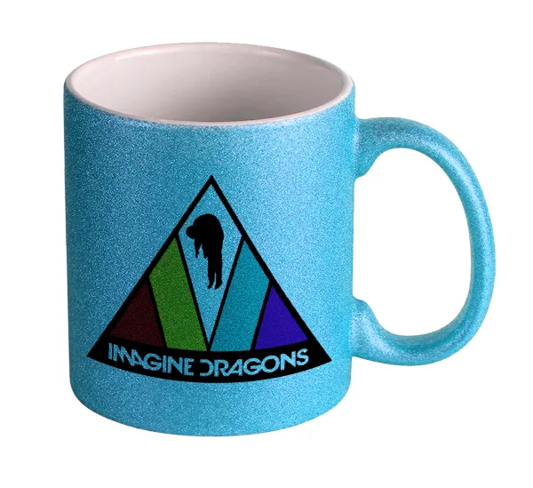 Imagine Dragons — Κούπα Σιέλ Glitter που γυαλίζει, κεραμική, 330ml