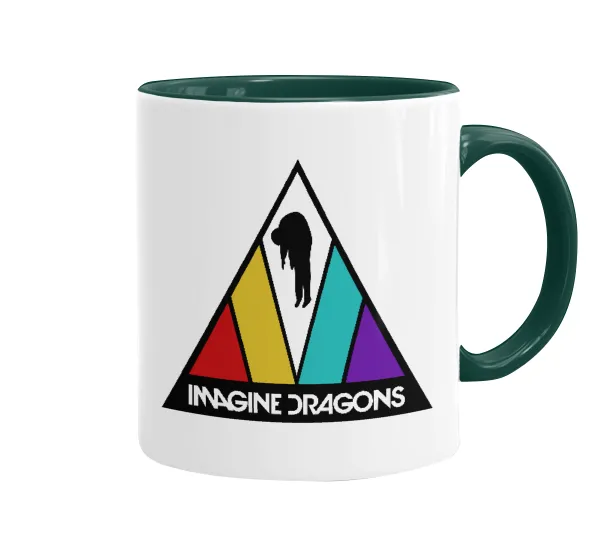 Imagine Dragons — Mug colored green, ceramic, 330ml