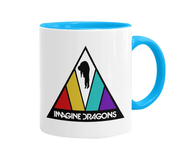 Imagine Dragons — Κούπα χρωματιστή γαλάζια, κεραμική, 330ml