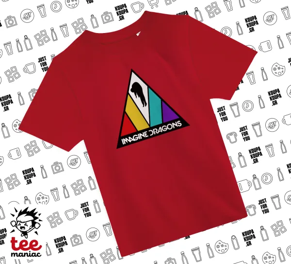 Imagine Dragons — RED childrens T-Shirt made of 100% cotton, for every day. Vegan & OEKO-TEX certified.