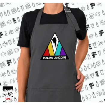 Imagine Dragons, Ποδιά μακριά Σεφ ολόσωμη με τσέπες GREY (ΕΝΗΛΙΚΩΝ)