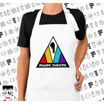 Imagine Dragons, Ποδιά μακριά Σεφ ολόσωμη με τσέπες white (ΕΝΗΛΙΚΩΝ)