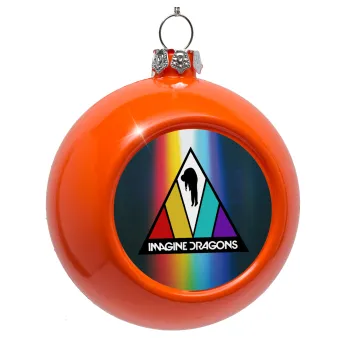 Imagine Dragons, Στολίδι Χριστουγεννιάτικη μπάλα δένδρου Πορτοκαλί 8cm