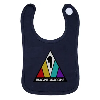 Imagine Dragons, Σαλιάρα με Σκρατς 100% Organic Cotton Μπλε (0-18 months)