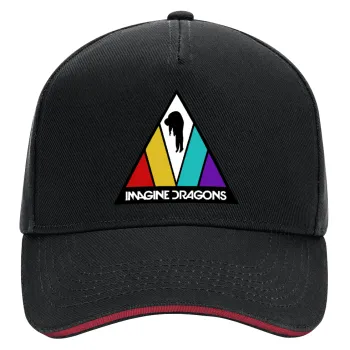 Imagine Dragons, DRILL Καπέλο Ενηλίκων Ultimate ΜΑΥΡΟ/ΚΟΚΚΙΝΟ, (100% ΒΑΜΒΑΚΕΡΟ, ΕΝΗΛΙΚΩΝ, UNISEX, ONE SIZE)