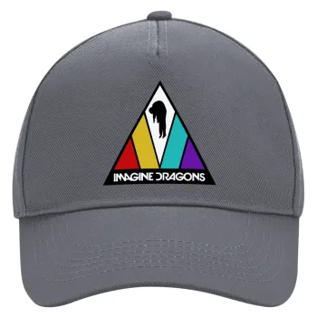 Imagine Dragons, Καπέλο Ενηλίκων Ultimate Γκρι, (100% ΒΑΜΒΑΚΕΡΟ DRILL, ΕΝΗΛΙΚΩΝ, UNISEX, ONE SIZE)