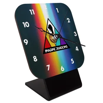 Imagine Dragons, Επιτραπέζιο ρολόι ξύλινο με δείκτες (10cm)