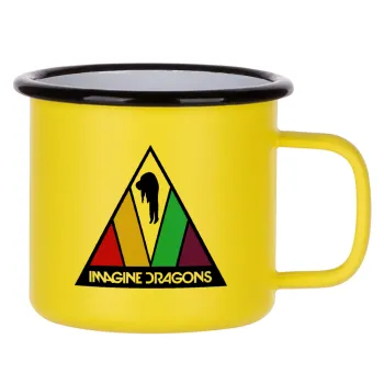 Imagine Dragons, Metallic enamel MATT Yellow cup 360ml