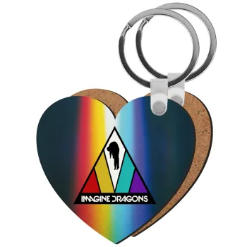 Imagine Dragons, Μπρελόκ Ξύλινο καρδιά MDF