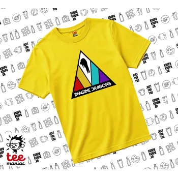 Imagine Dragons, yellow childrens T-Shirt made of 100% cotton, for every day. Vegan & OEKO-TEX certified.