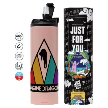 Imagine Dragons, Tumbler stainless steel PINK 600ml