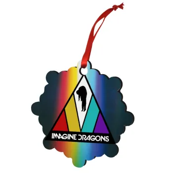 Imagine Dragons, Στολίδι Χριστουγεννιάτικο στολίδι snowflake ξύλινο 7.5cm