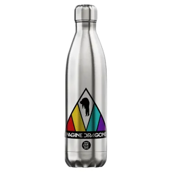 Imagine Dragons, Μεταλλικό παγούρι θερμός Inox (Stainless steel), διπλού τοιχώματος, 750ml