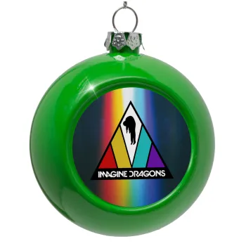 Imagine Dragons, Green Christmas tree ornament bauble 8cm